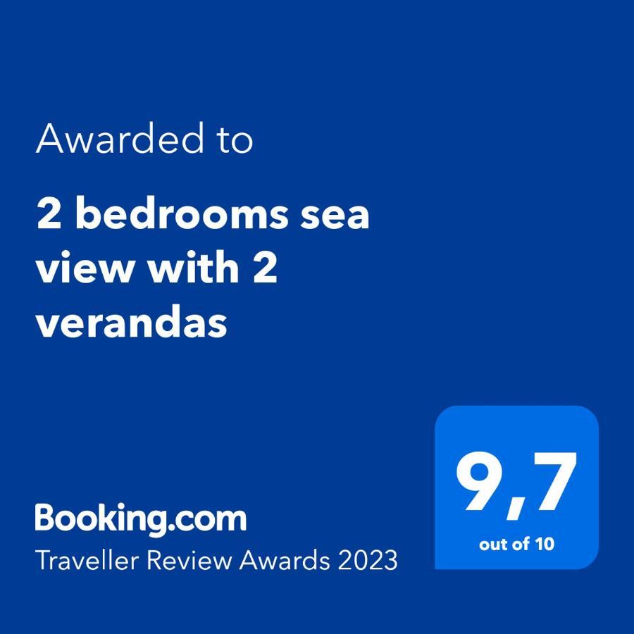 Large Apt 2 Bedrooms Sea View & 2 Balconies ลาร์นาคา ภายนอก รูปภาพ